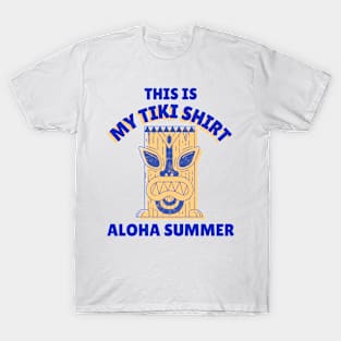 Aloha Summer Tiki Hawaii Hawaiian T-Shirt